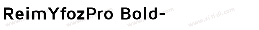 ReimYfozPro Bold字体转换